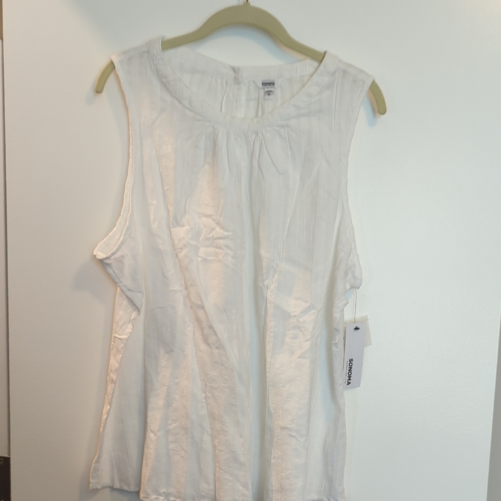 Sonoma Cream Sleeveless Tank Top